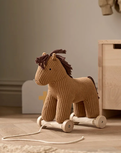 Petit cheval à tirer - marron