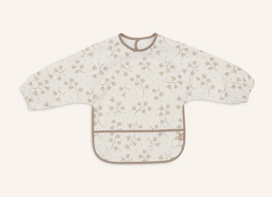 Bavoir à manches - Feuilles