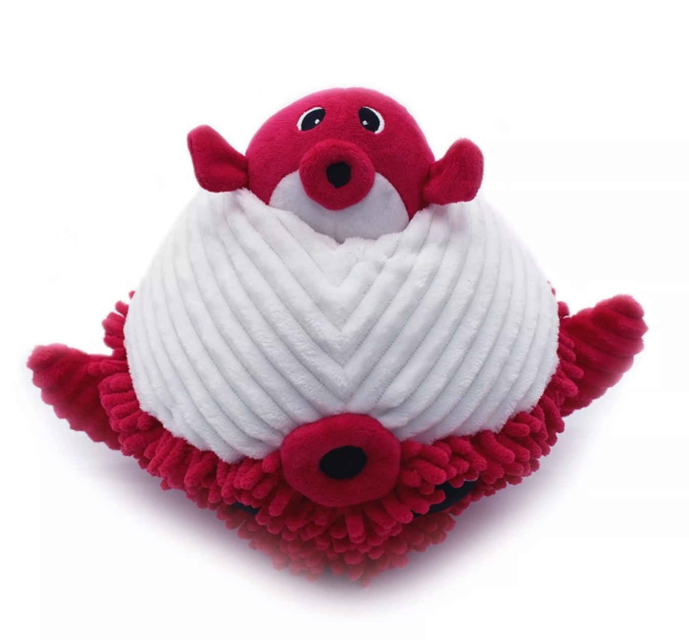 Doudou Poisson Globe - Rouge