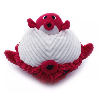Doudou Poisson Globe - Rouge