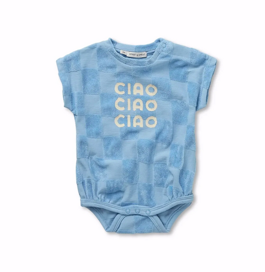 Combinaison Bébé Damier Bleue - Divers tailles