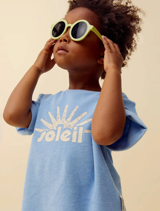 Tee-Shirt Soleil Bleu - divers tailles