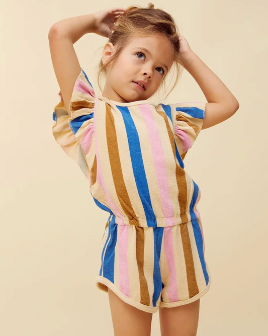 Combinaison à volants et rayures - divers tailles