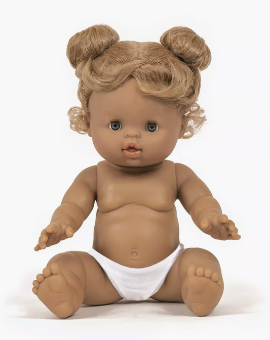 Poupée Louise "Gordis assis" 34 cm + culotte