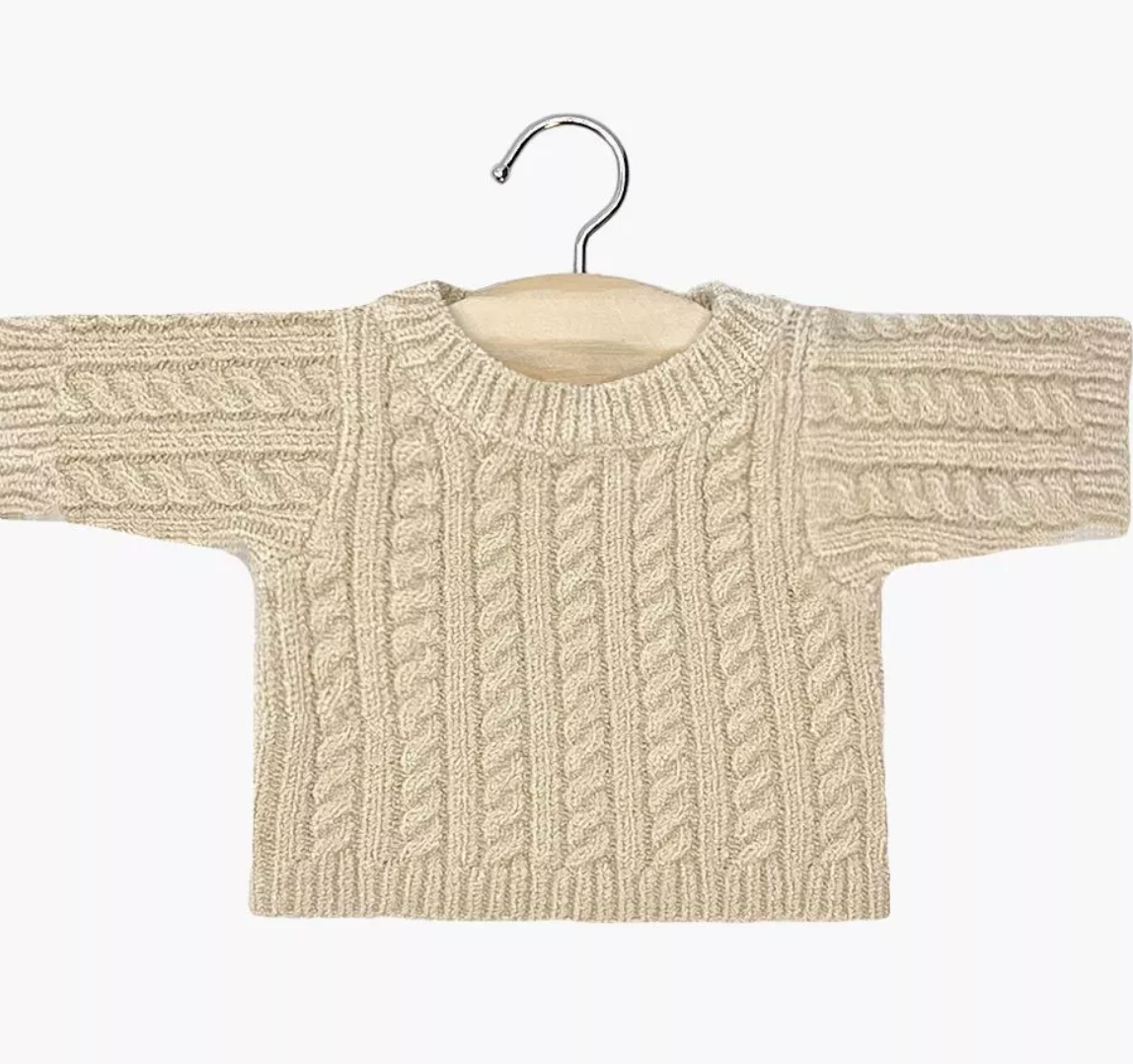 Pull en maille torsadé - Poupées "Gordis"