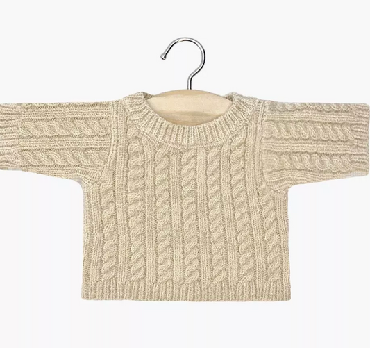 Pull en maille torsadé - Poupées "Gordis"