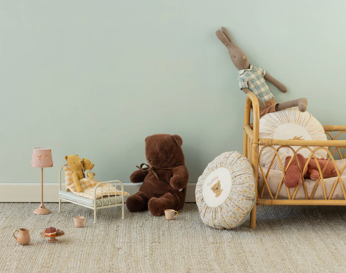 Peluche ours Teddy bear, Medium - Marron chocolat