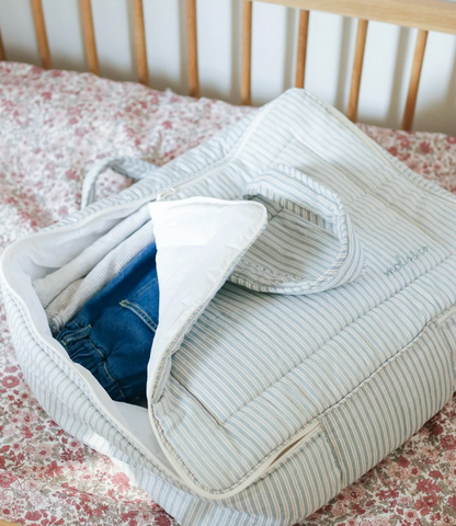Valise de voyage enfants - Rayé bleu