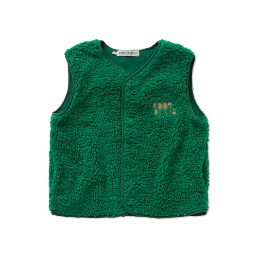 Gilet sans manches Teddy Vert - Divers tailles