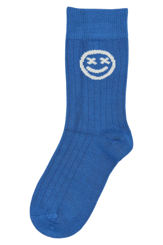 Chaussettes Smiley Bleu - Plusieurs pointures