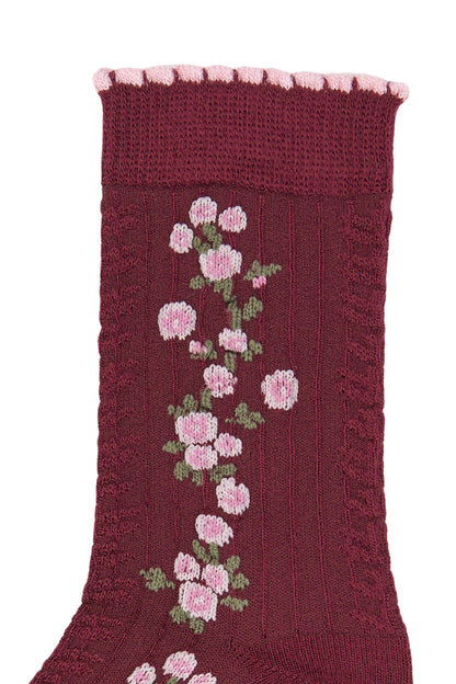 Chaussettes fleurs - Plusieurs pointures