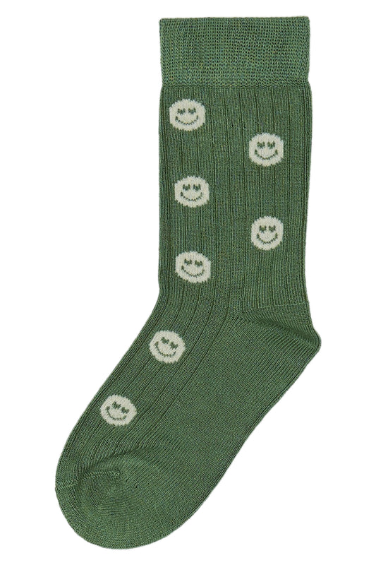 Chaussettes Smileys Vert - Plusieurs pointures