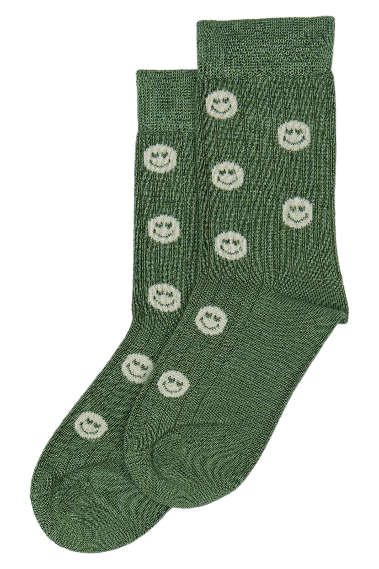 Chaussettes Smileys Vert - Plusieurs pointures