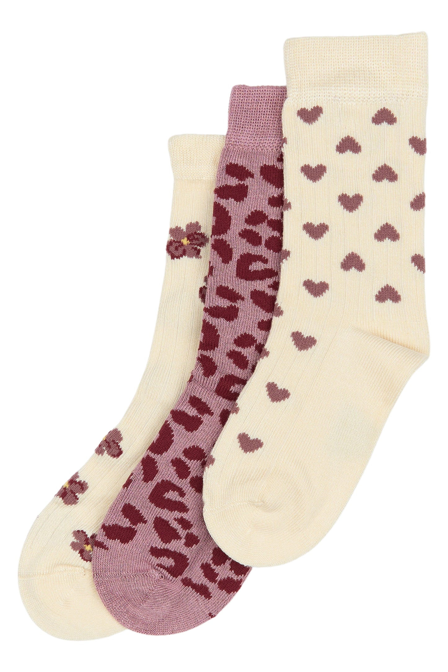 Pack 3 chaussettes Rose - Plusieurs pointures