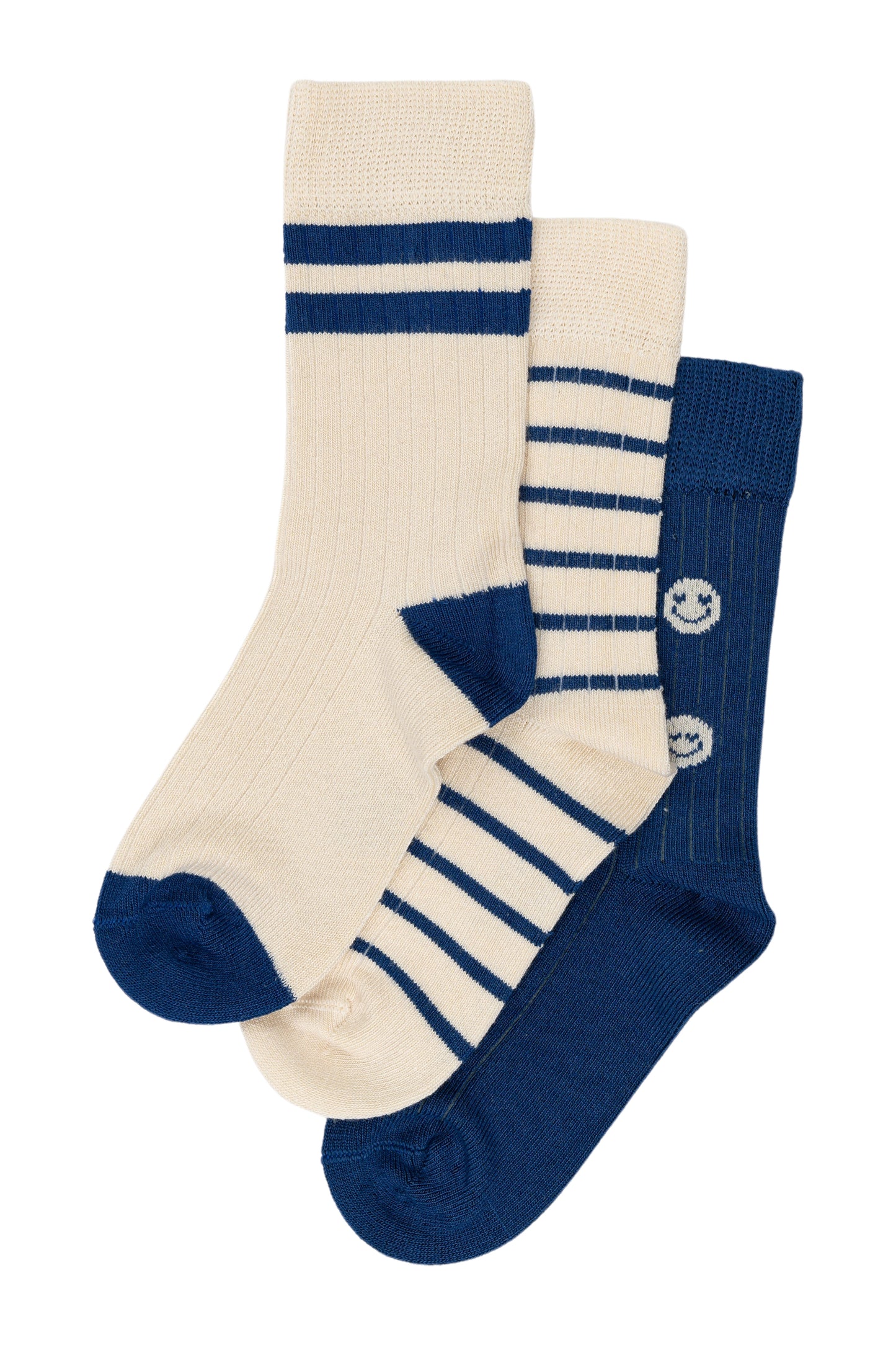 Pack 3 chaussettes Bleu - Plusieurs pointures