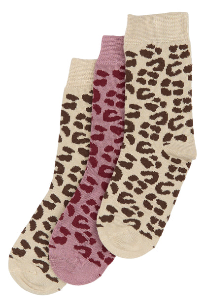 Pack 3 chaussettes léopard - Plusieurs pointures