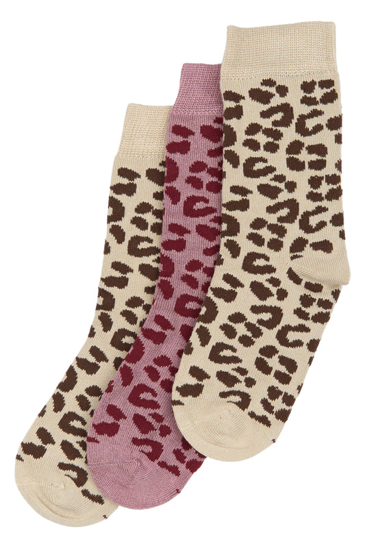 Pack 3 chaussettes léopard - Plusieurs pointures