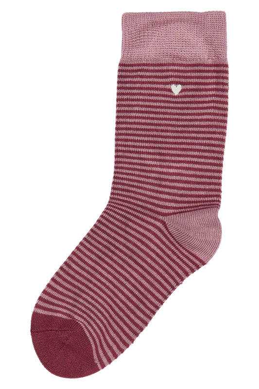 Chaussettes rayures Rose - Plusieurs pointures
