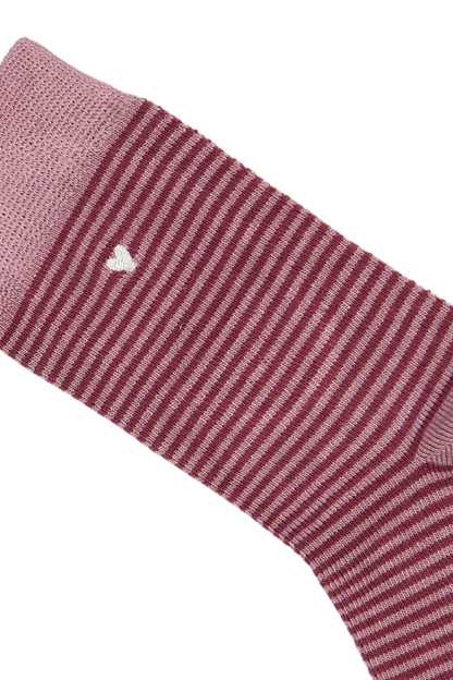 Chaussettes rayures Rose - Plusieurs pointures
