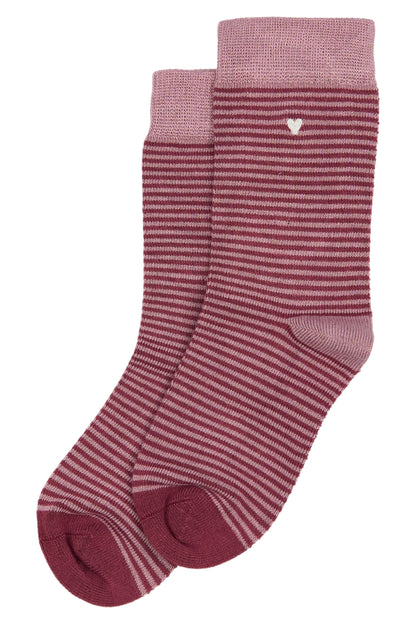 Chaussettes rayures Rose - Plusieurs pointures