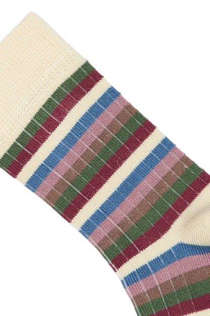 Chaussettes rayées Rose - Plusieurs pointures