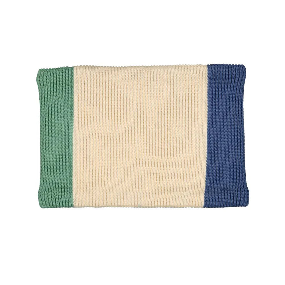 Snood Tricolore Bleu/Vert/Ecru