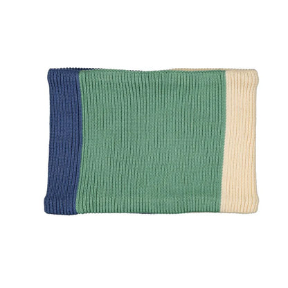 Snood Tricolore Bleu/Vert/Ecru