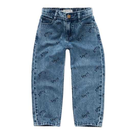 Jeans bleu avec print - Divers tailles