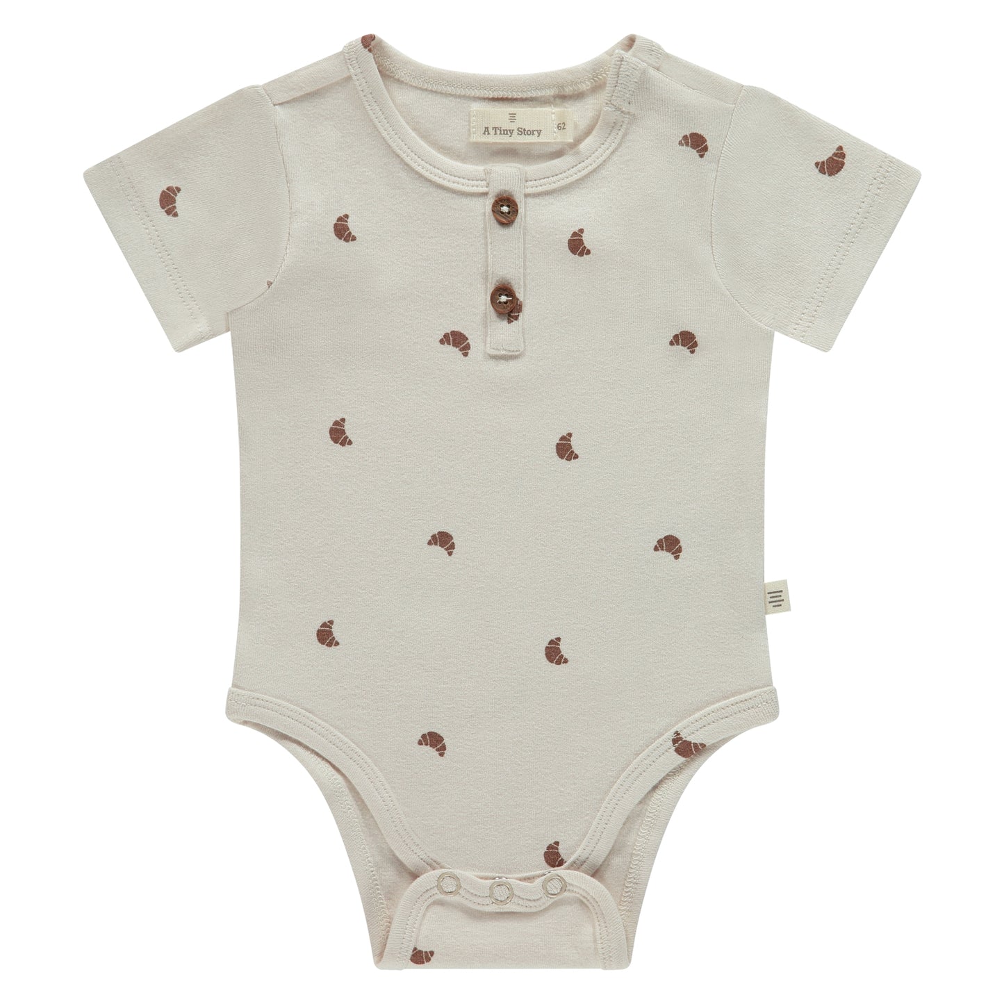 Body bébé manches courtes croissants - Divers tailles