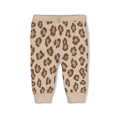 Pantalon tricot bébé léopard - divers tailles