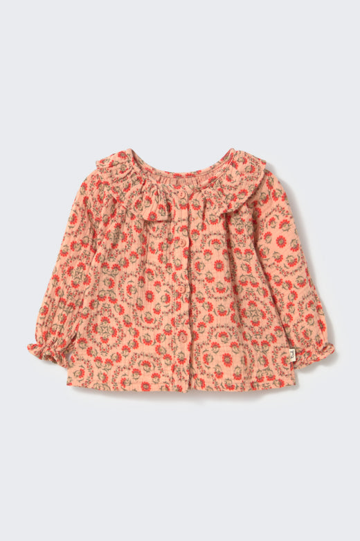Chemisier bébé fleuri Rose - divers tailles