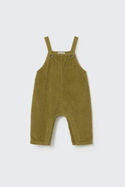 Salopette bébé en velours Vert - Divers tailles