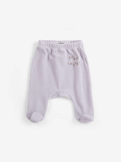 Legging avec pieds en velours Lavande - 6 mois