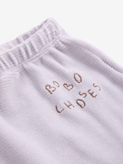 Legging avec pieds en velours Lavande - 6 mois