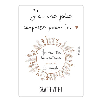 Carte Annonce à gratter