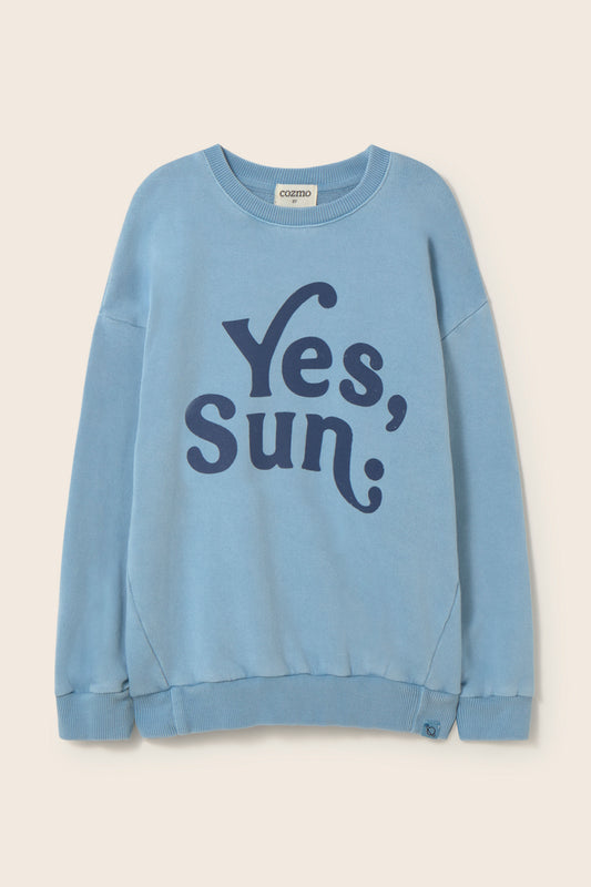 Sweat "Yes Sun" - Bleu