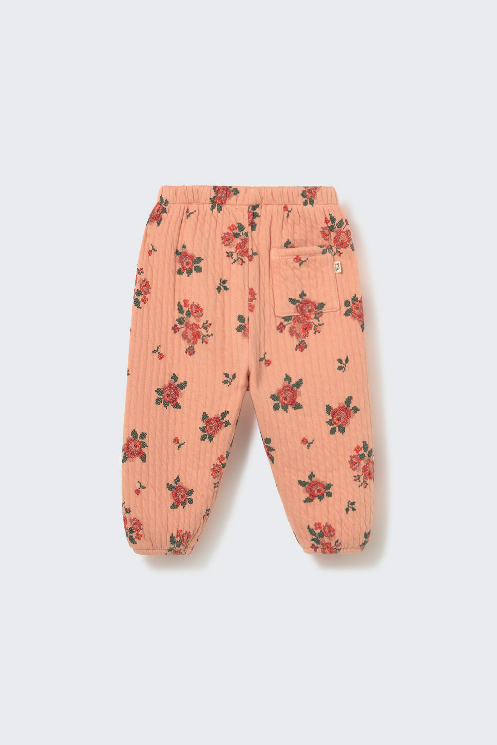 Pantalon matelassé bébé Fleurs Rose - Divers tailles