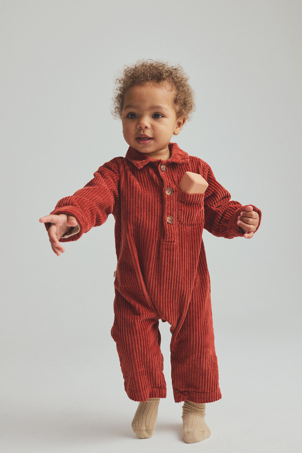 Combinaison bébé en velours Ginger - Divers tailles