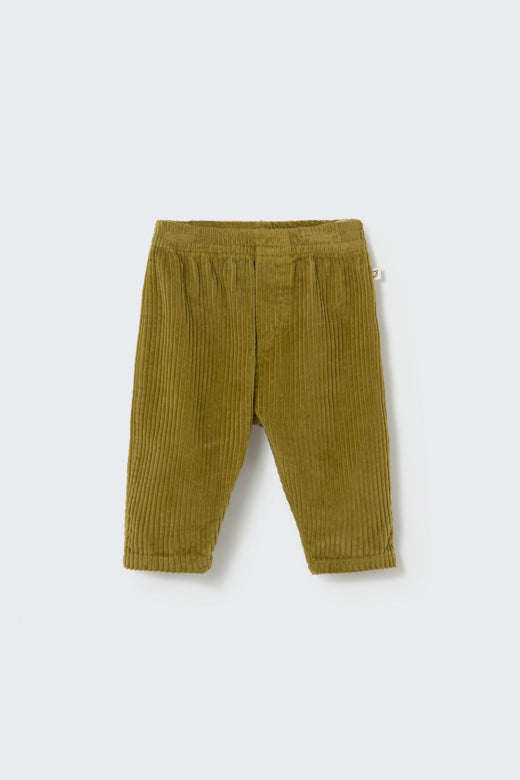 Pantalon bébé velours vert - divers tailles
