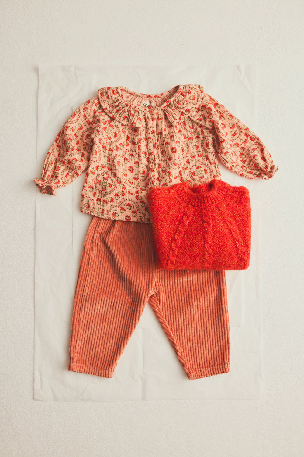 Pantalon bébé en velours Rose - Divers tailles