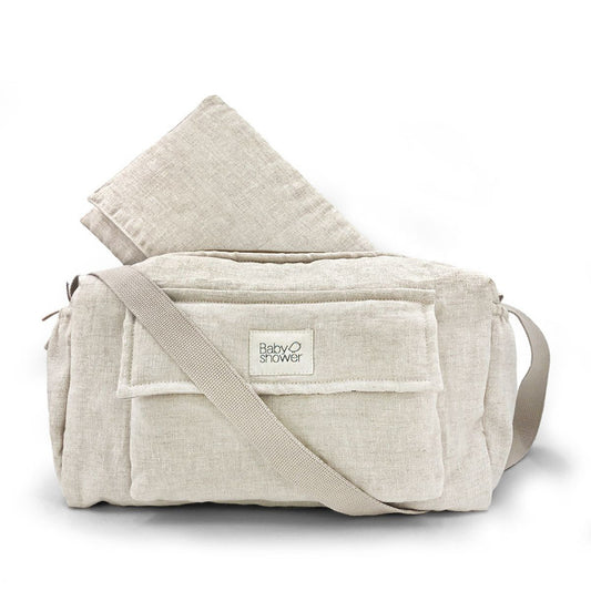 Sac à langer en LIN + matelas nomade