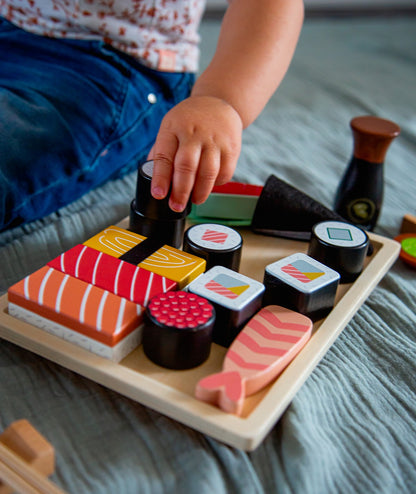 Service à Sushis en bois - 18m+