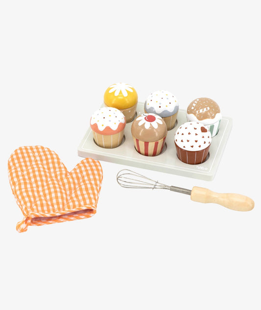 Set de Cupcakes en bois - 18 m+