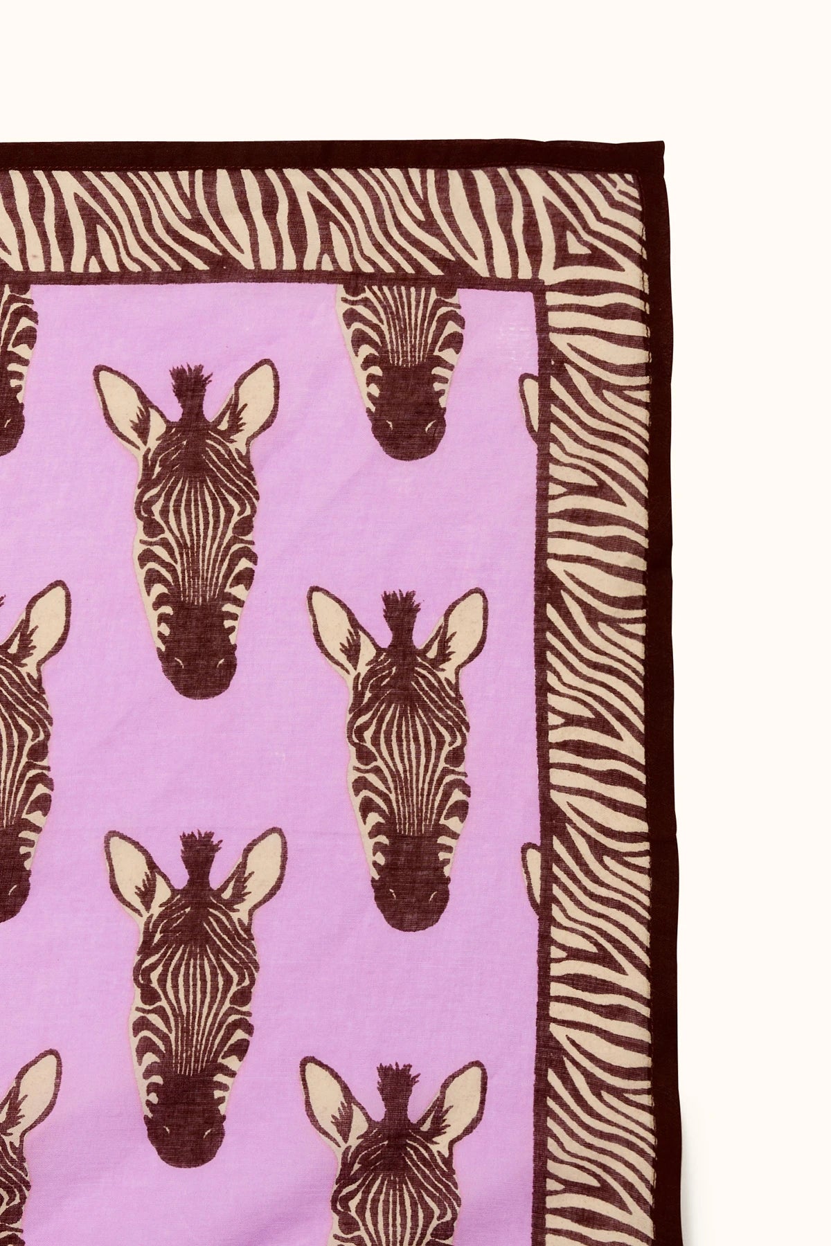 Foulard Zèbre - Mauve