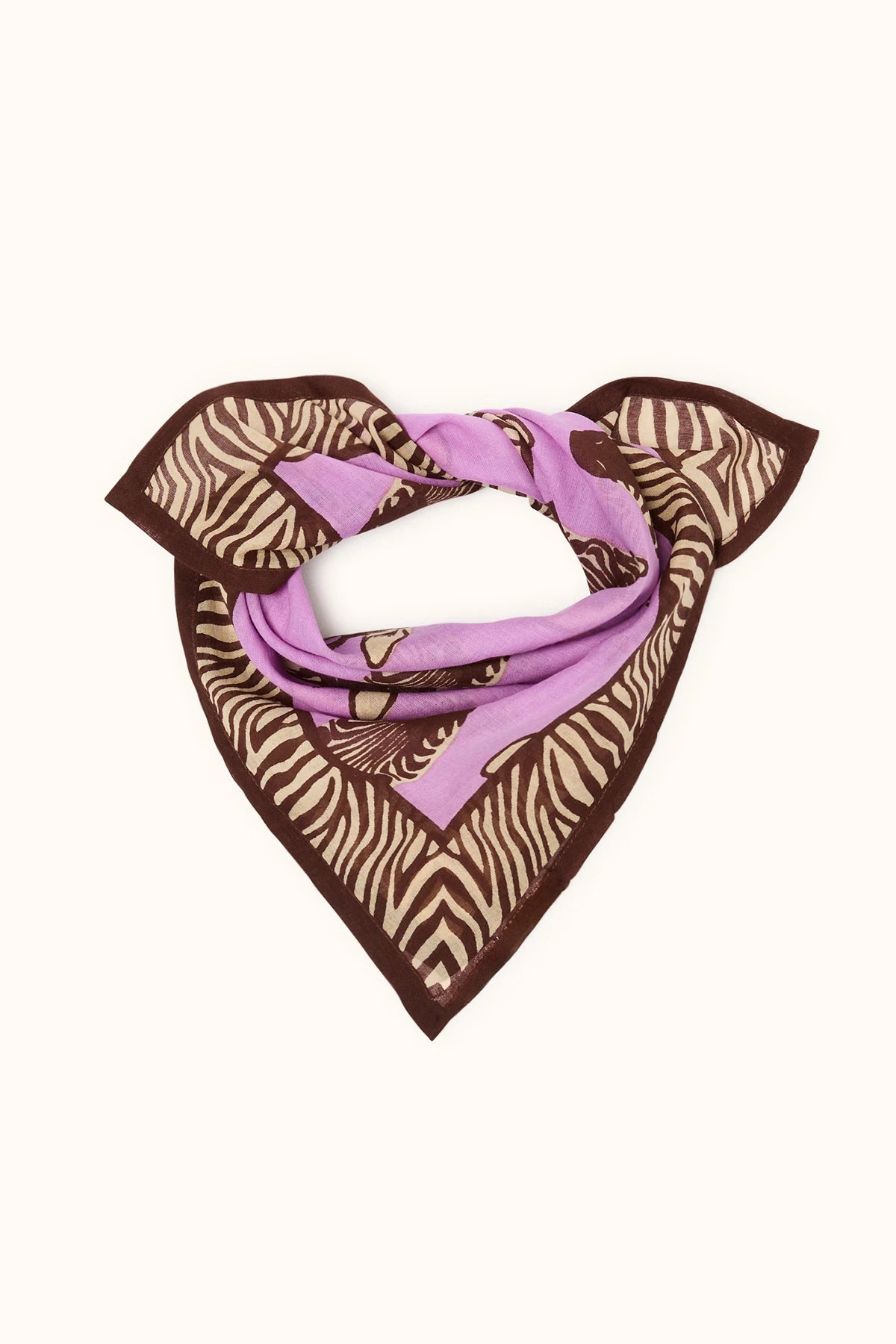 Foulard Zèbre - Mauve