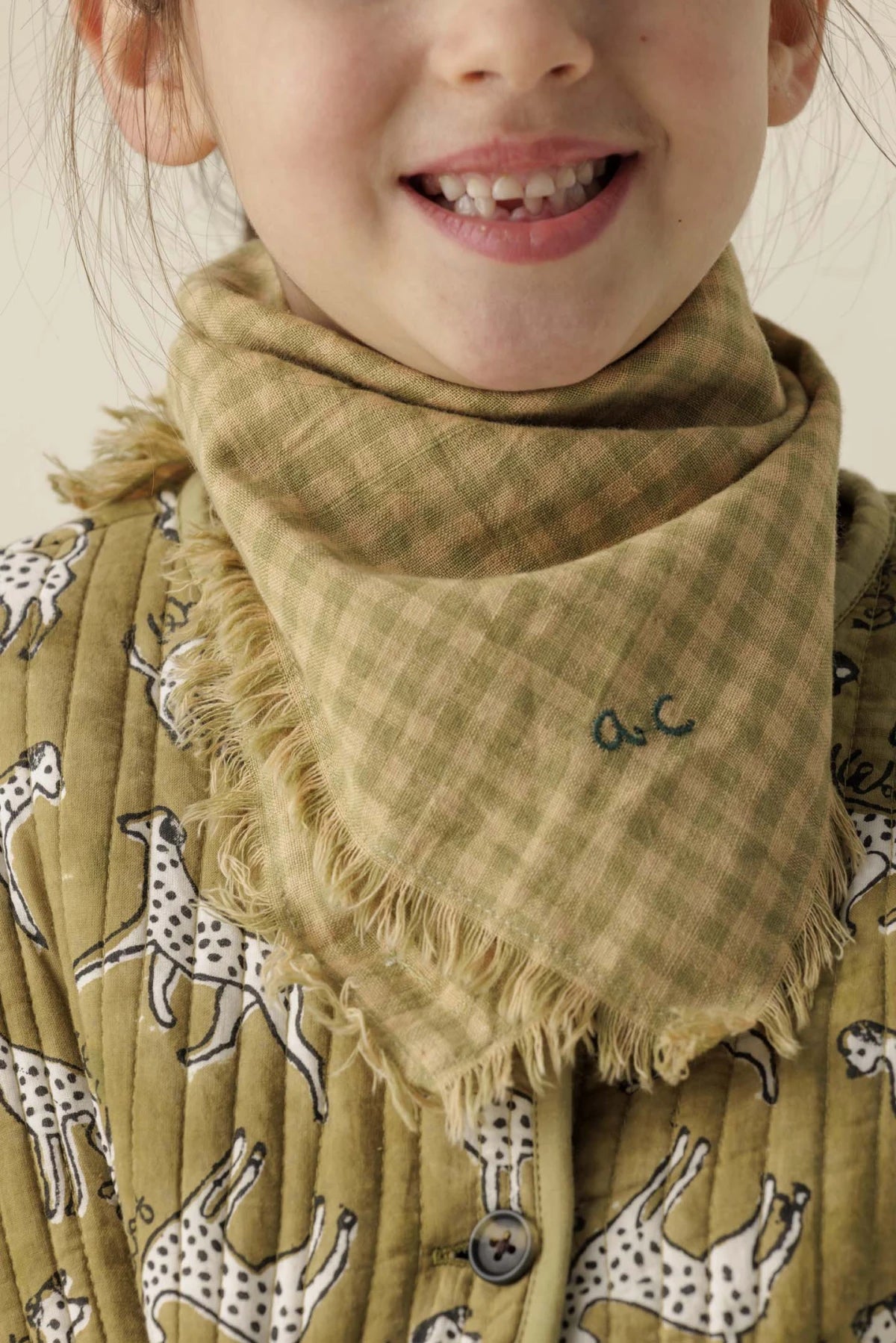 Foulard Checkmate - Khaki