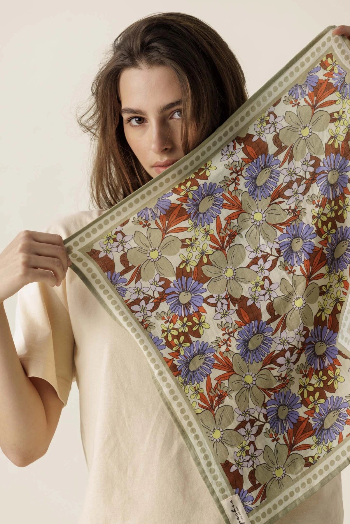 Foulard BOUQUET - Macadamia