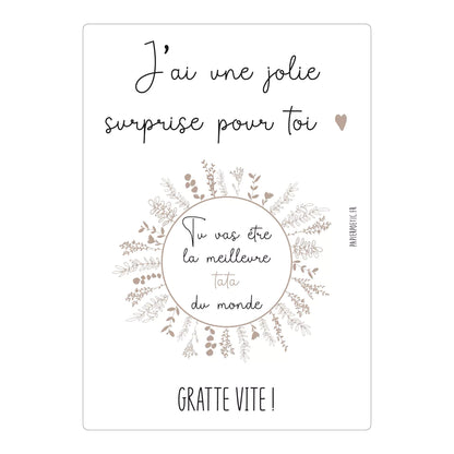 Carte Annonce à gratter