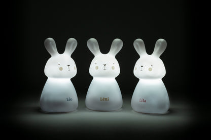 Trio veilleuses à induction lapin - blanc