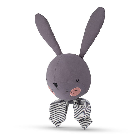 Trophée tête lapin gris - H 32 cm